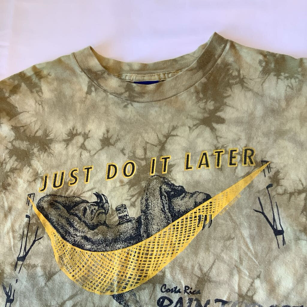1990's Just Do It Later T-shirt