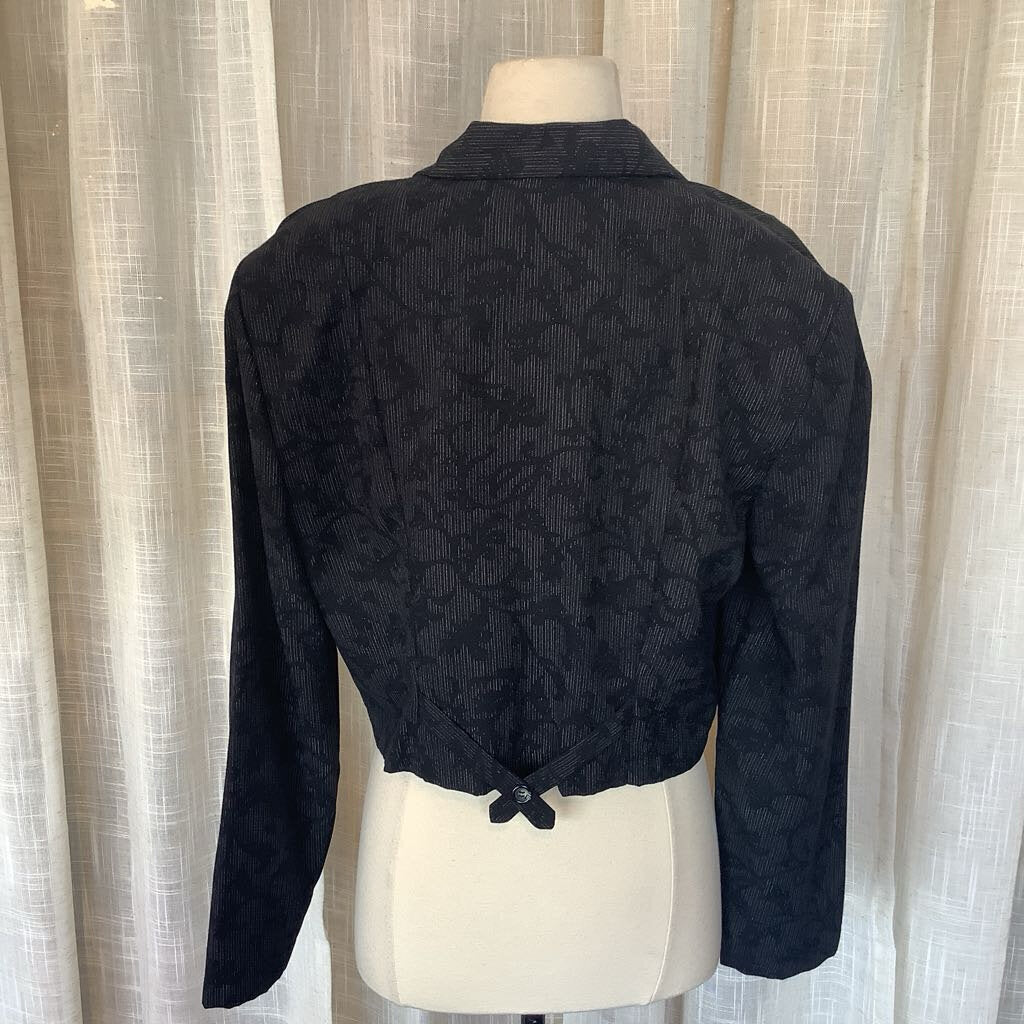 1980s Button Down Crop Top