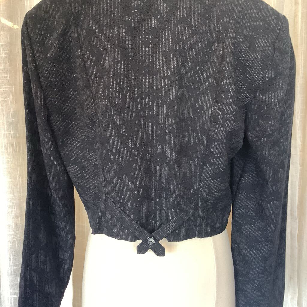 1980s Button Down Crop Top