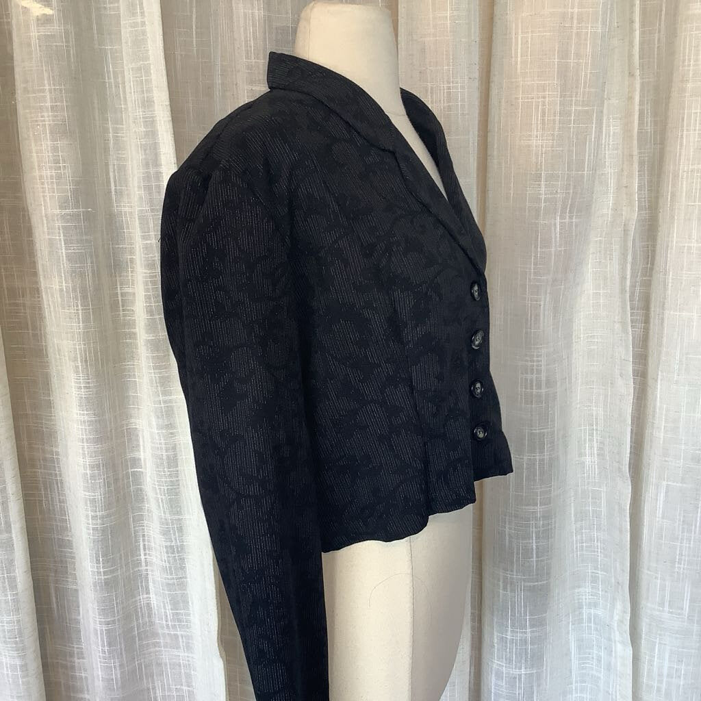 1980s Button Down Crop Top
