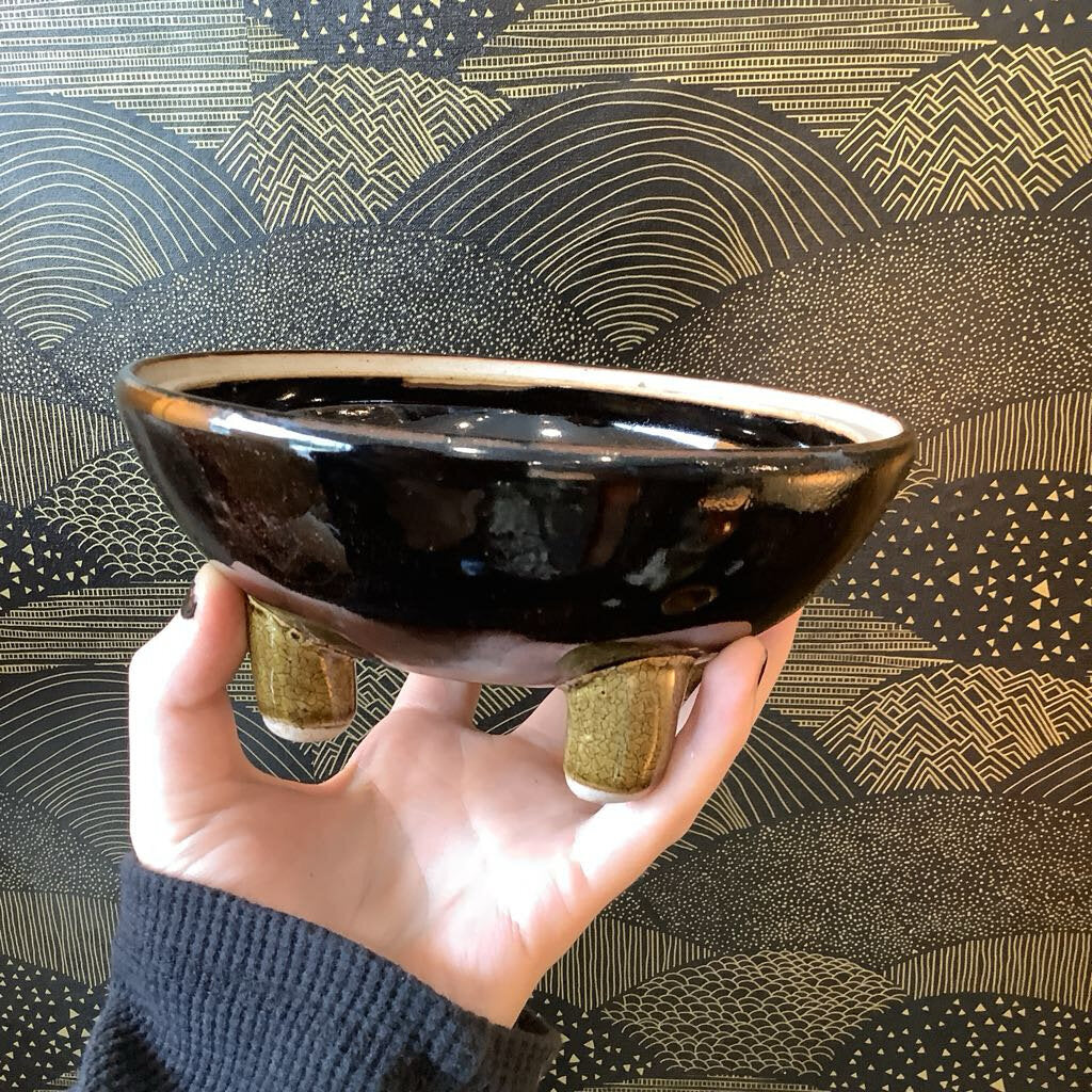 Footed Pottery Dish