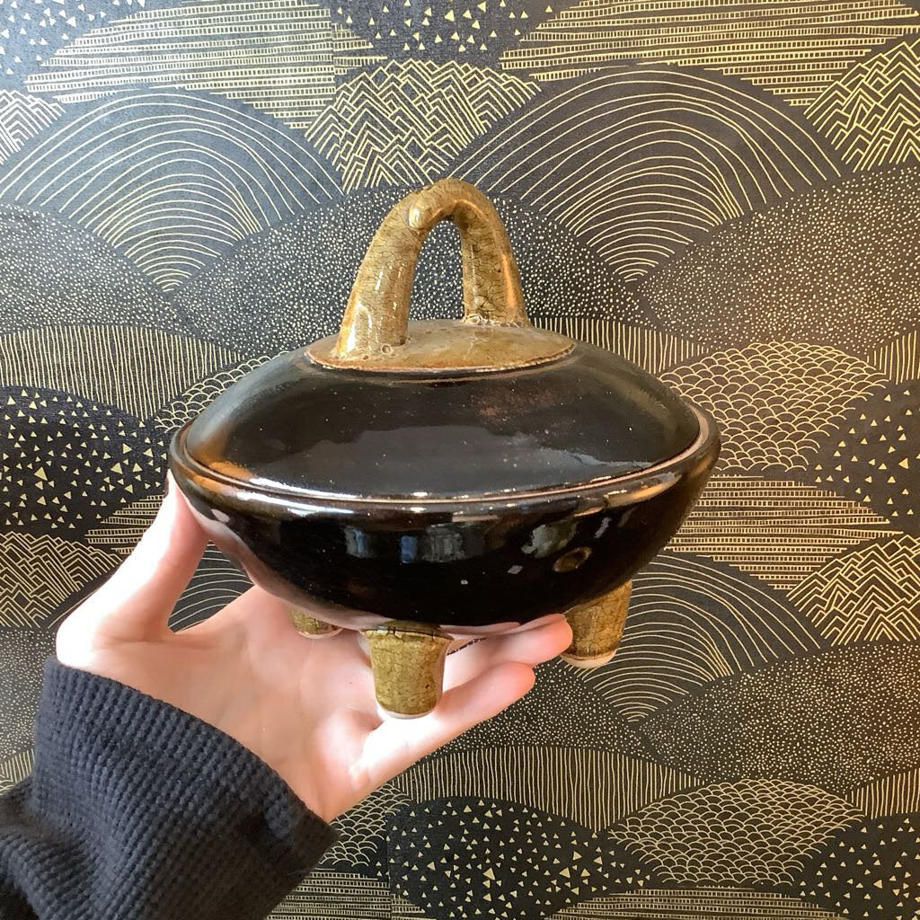 Footed Pottery Dish