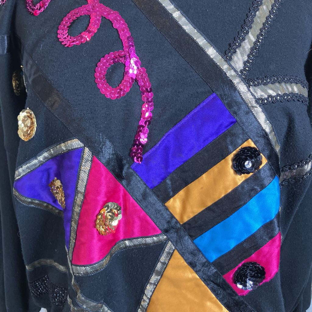 1980s Sweatshirt with Embellishments