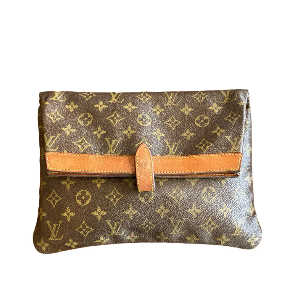 Vintage Authentic Louis Vuitton Pliante Clutch Handbag
