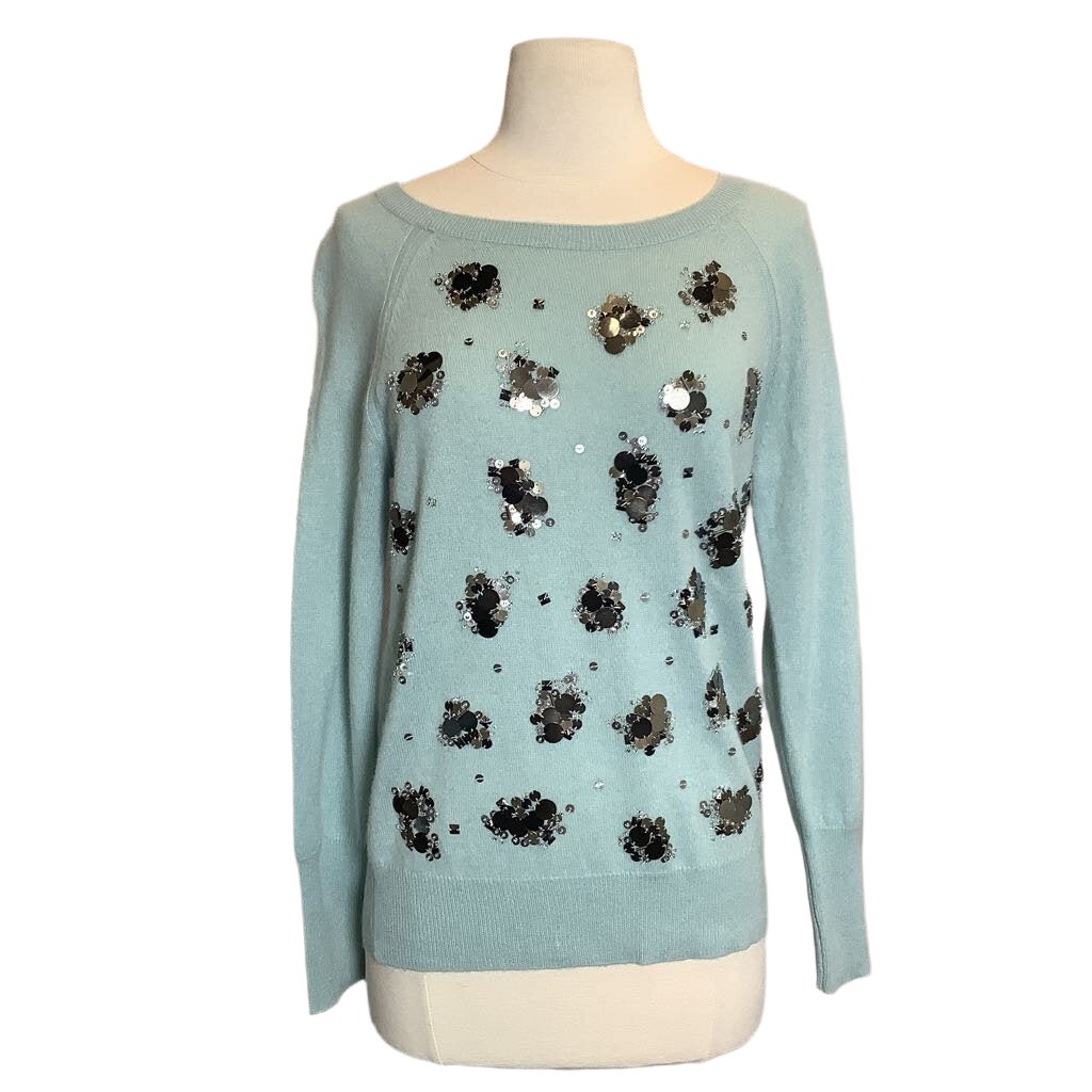 Halogen Cashmere Sweater with Bobbles