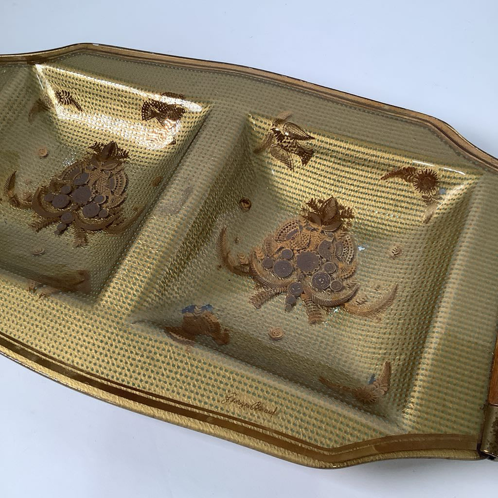 Mid Century Modern George Briard Glass Server