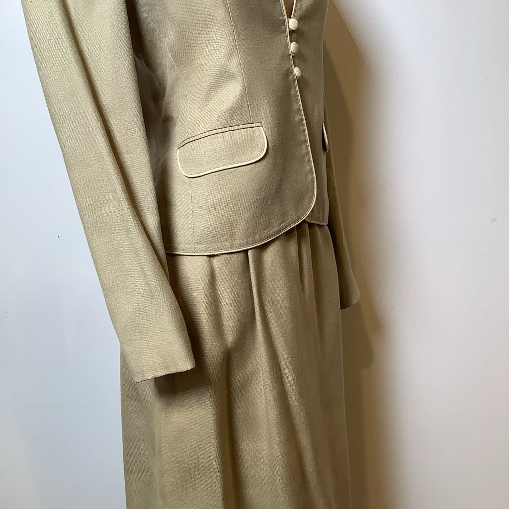 1980s Sasson Two Piece Skirt & Jacket