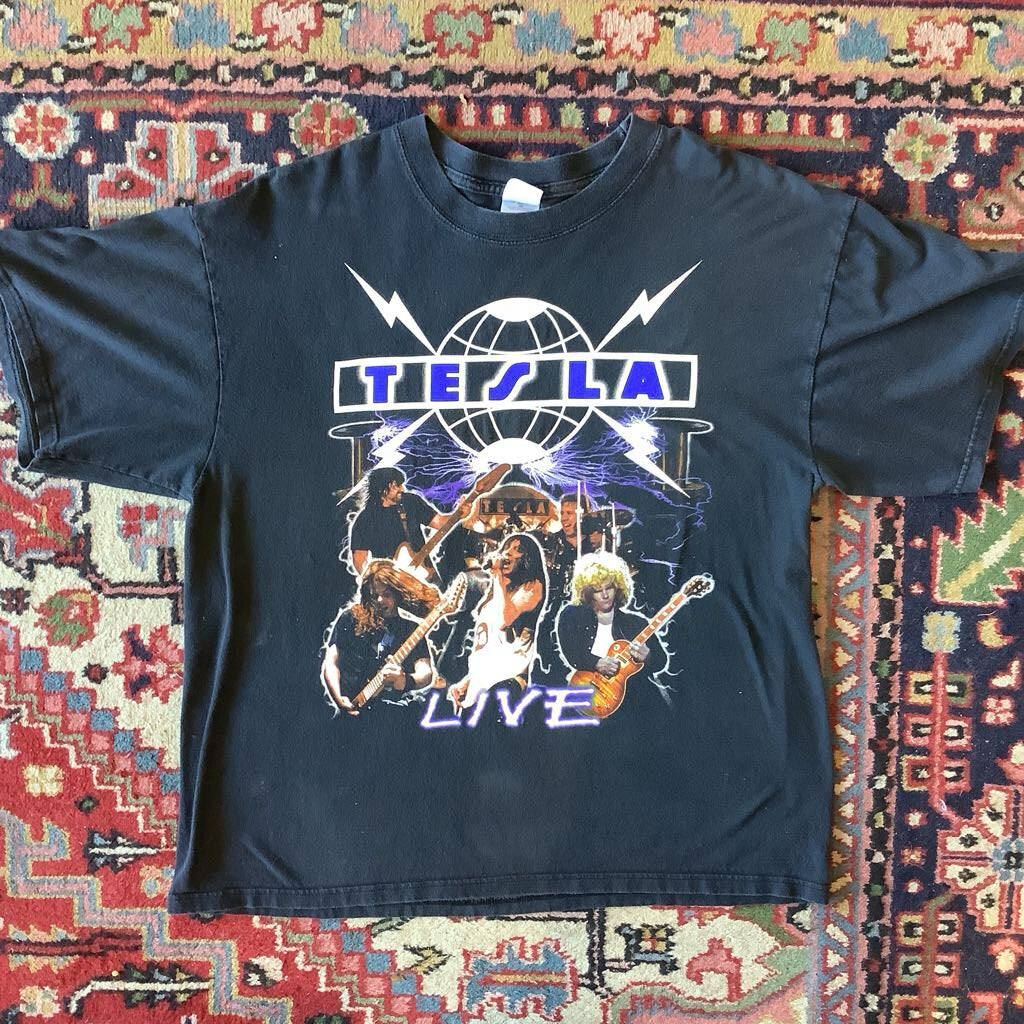 1990s Tesla Unplugged T-shirt