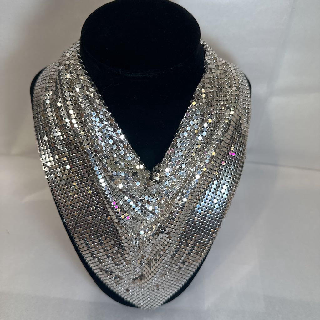 1970s Oromesh Mesh Bib Necklace