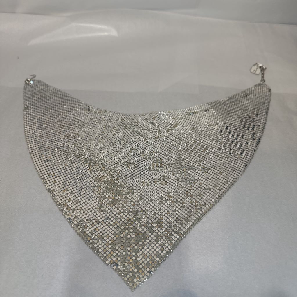 1970s Oromesh Mesh Bib Necklace