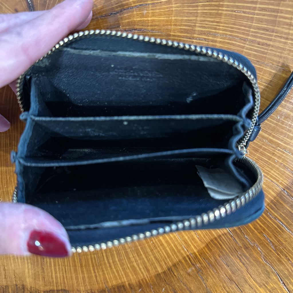 Bottega Veneta Intrecciato Zip Around Coin Purse Wallet