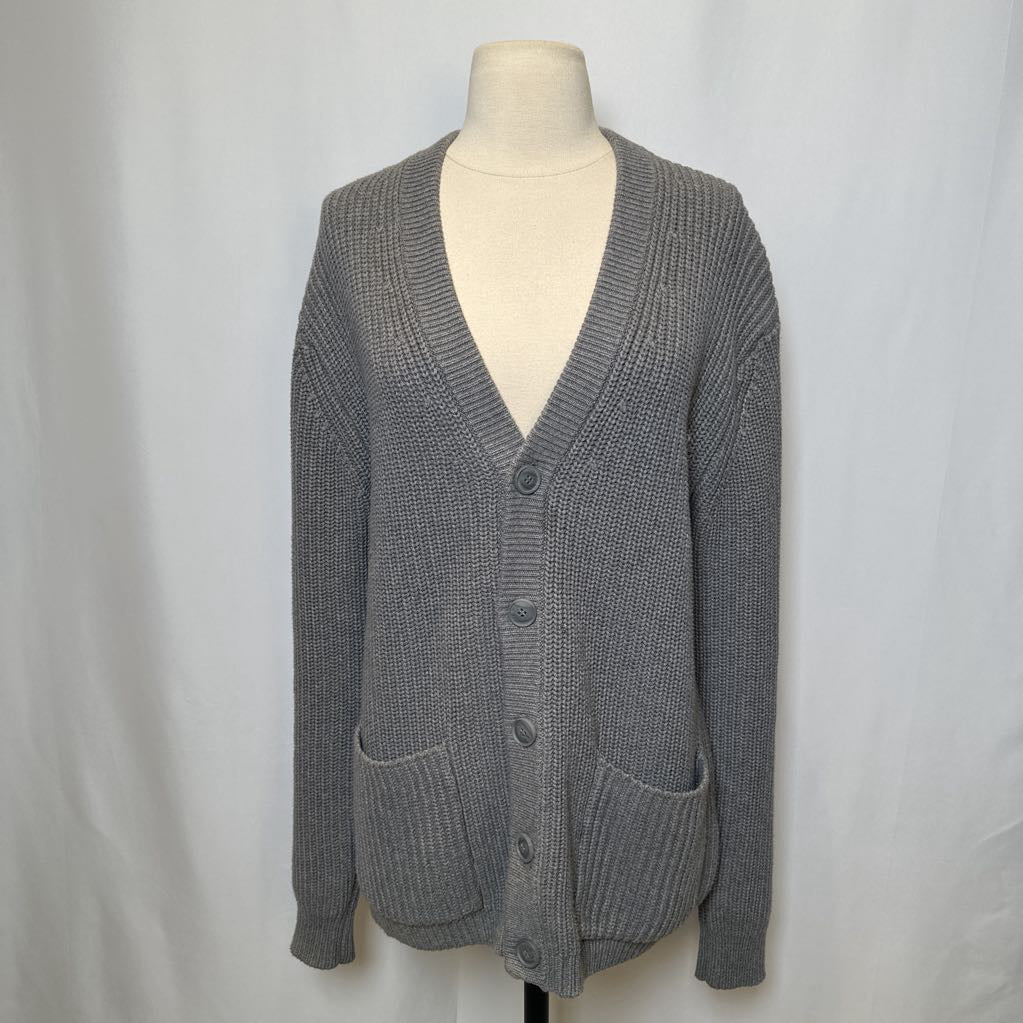 French Connection Cable Cardigan Gray