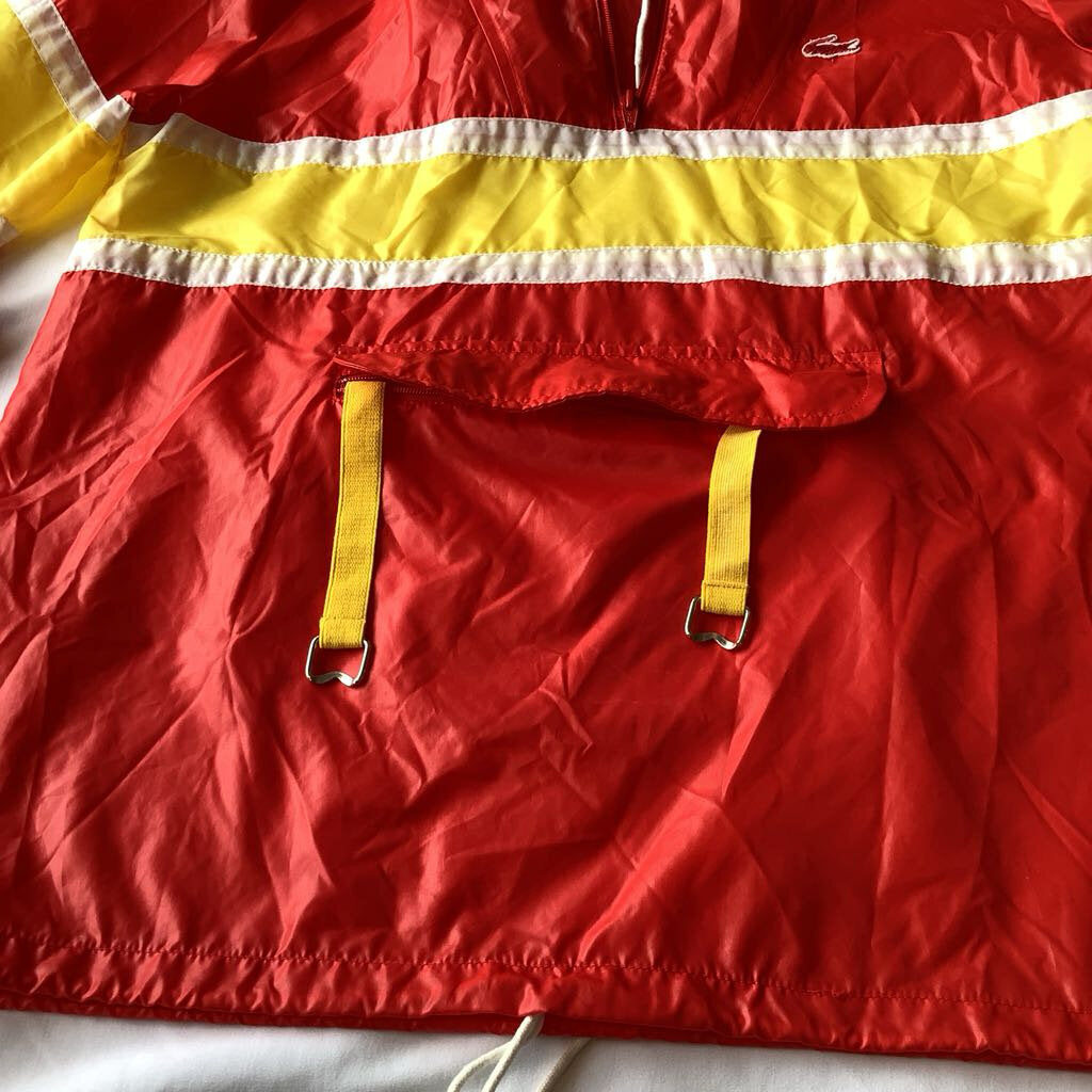 Vintage Alligator Lacoste Rain Jacket w/ Hoodie