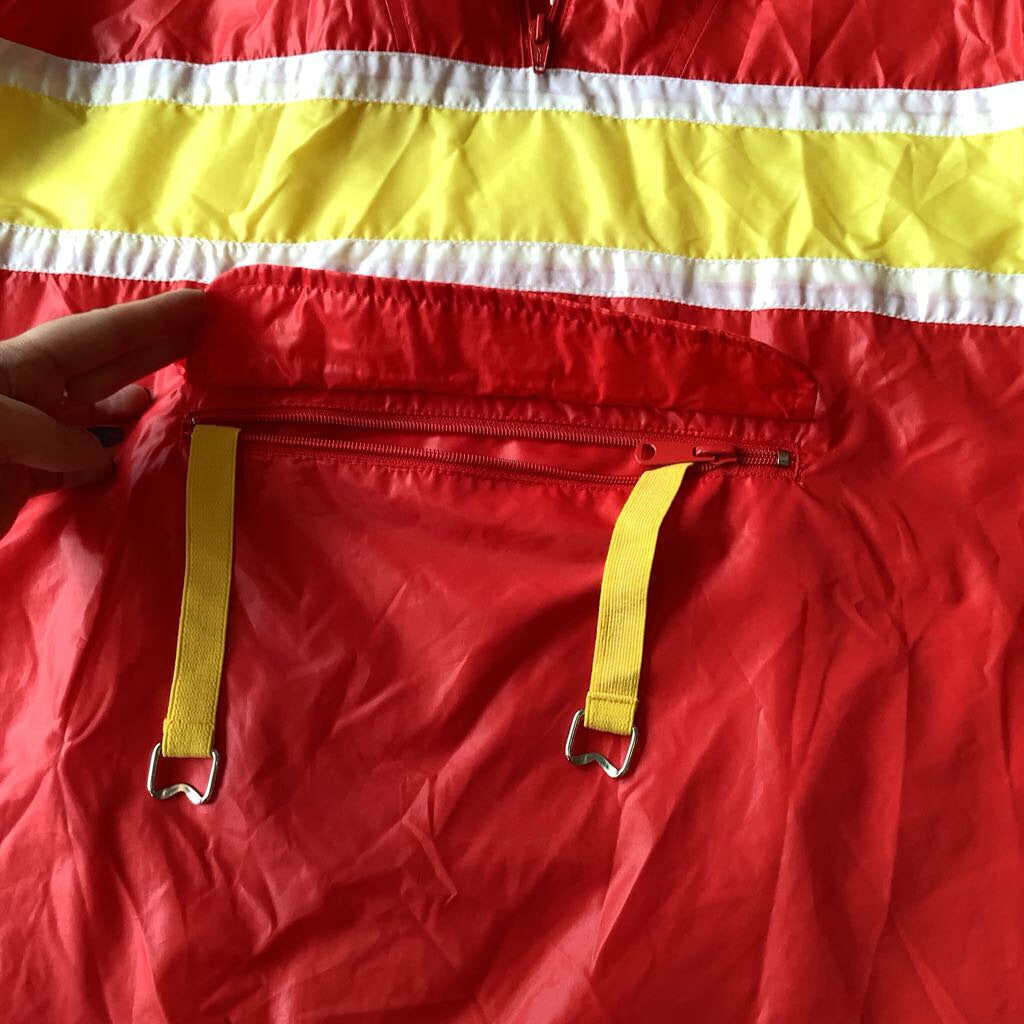 Vintage Alligator Lacoste Rain Jacket w/ Hoodie