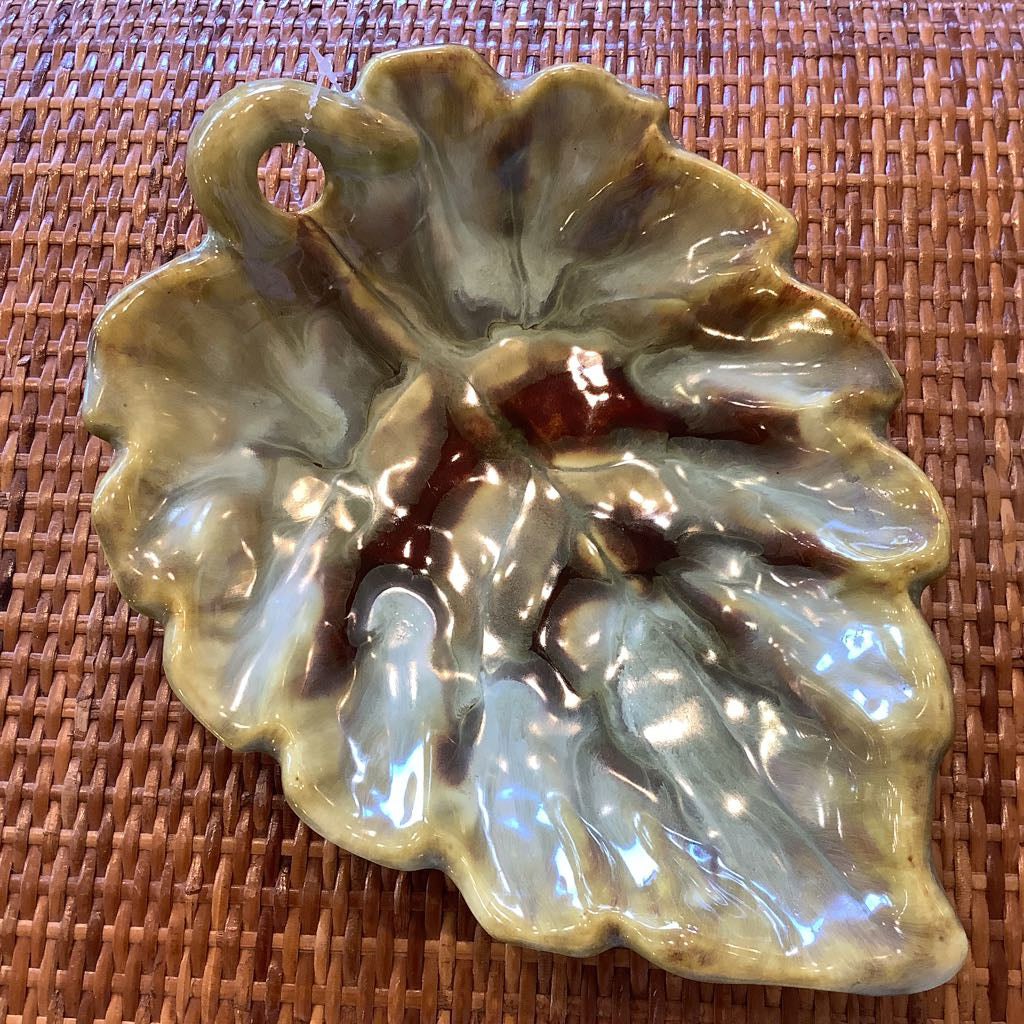 Mid-Century Modern Handmade Leaf Dish
