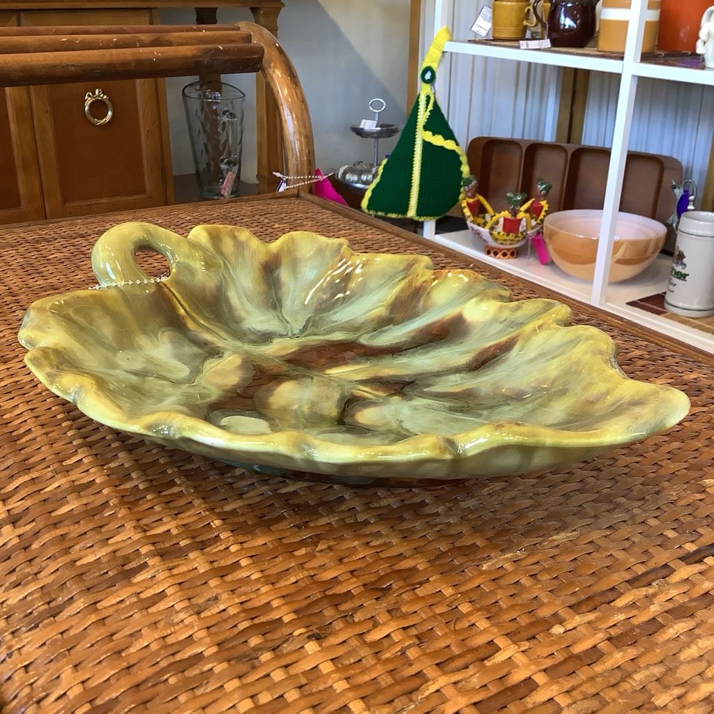 Mid-Century Modern Handmade Leaf Dish