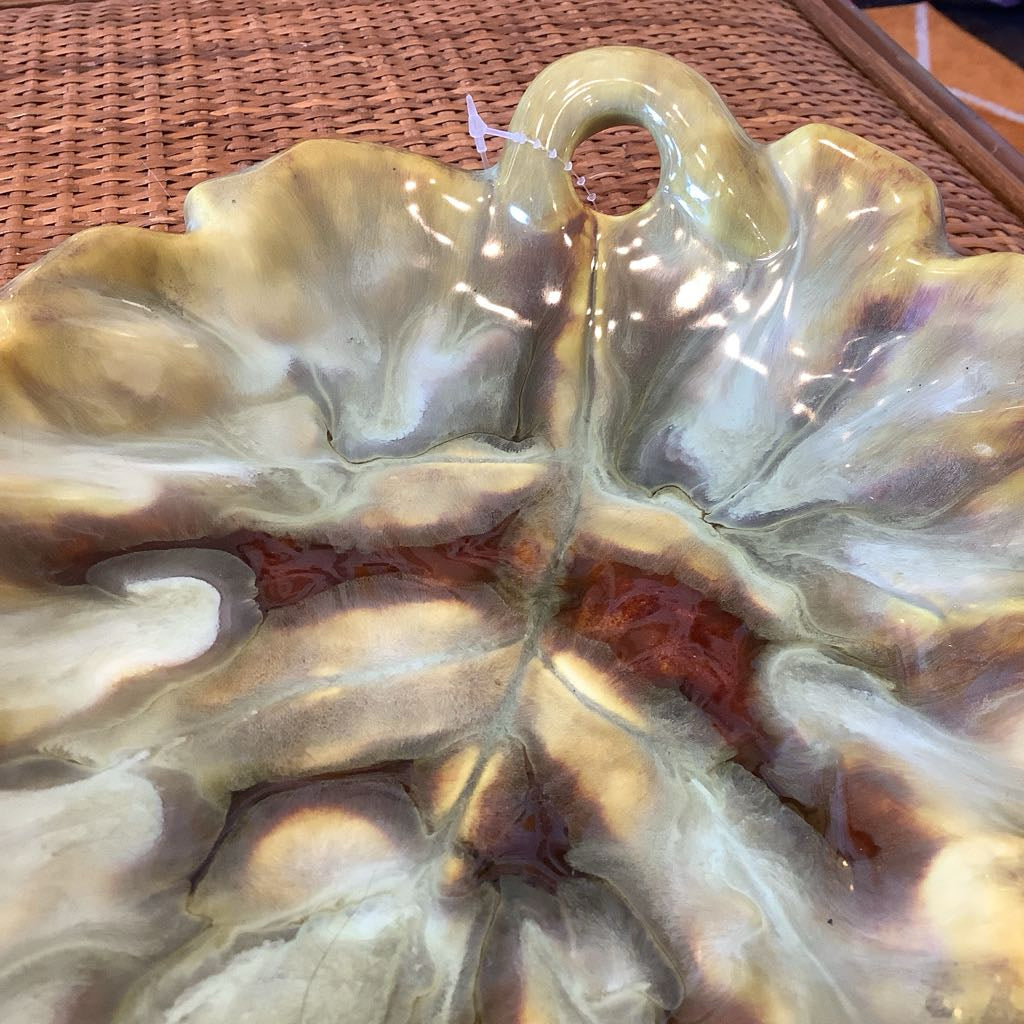 Mid-Century Modern Handmade Leaf Dish