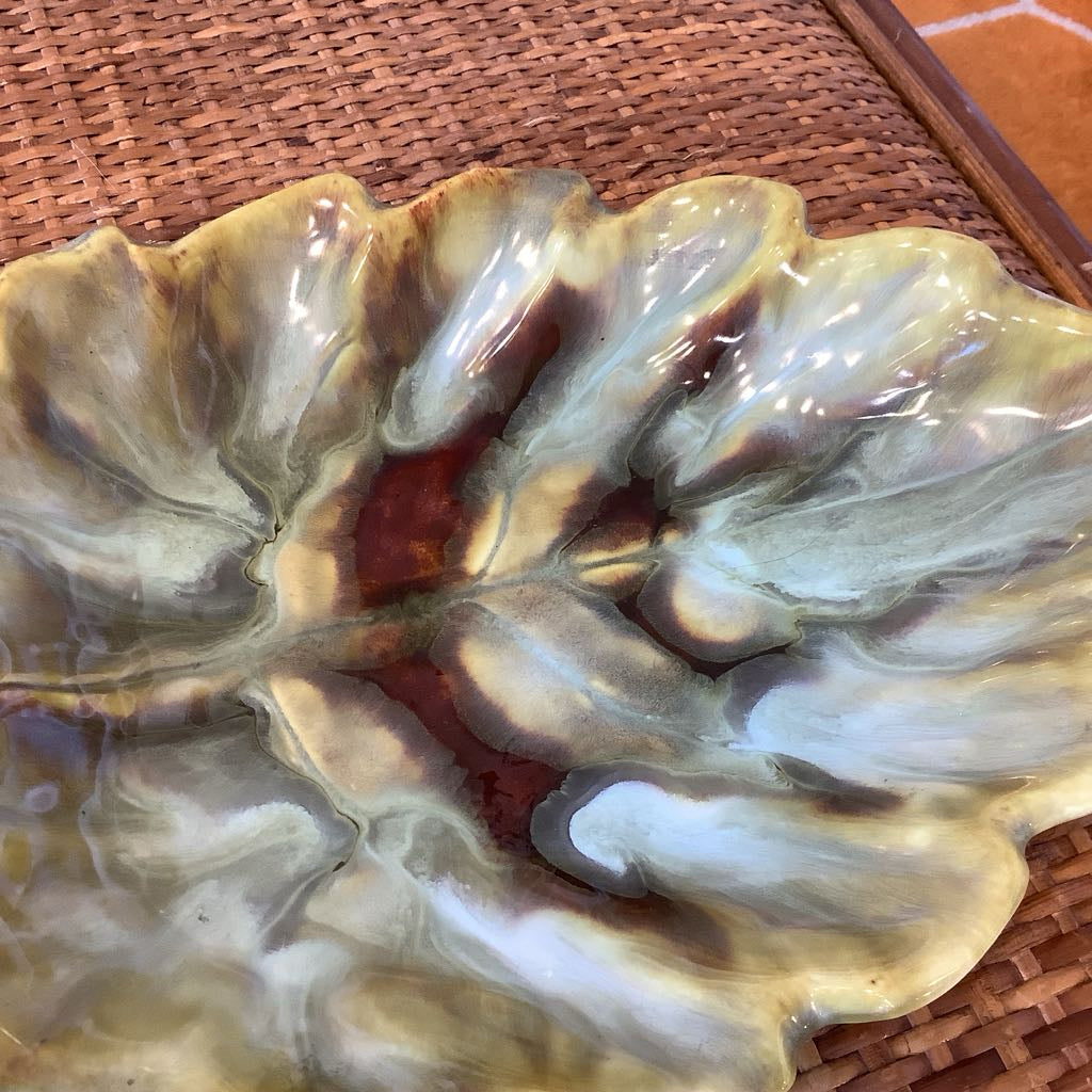 Mid-Century Modern Handmade Leaf Dish