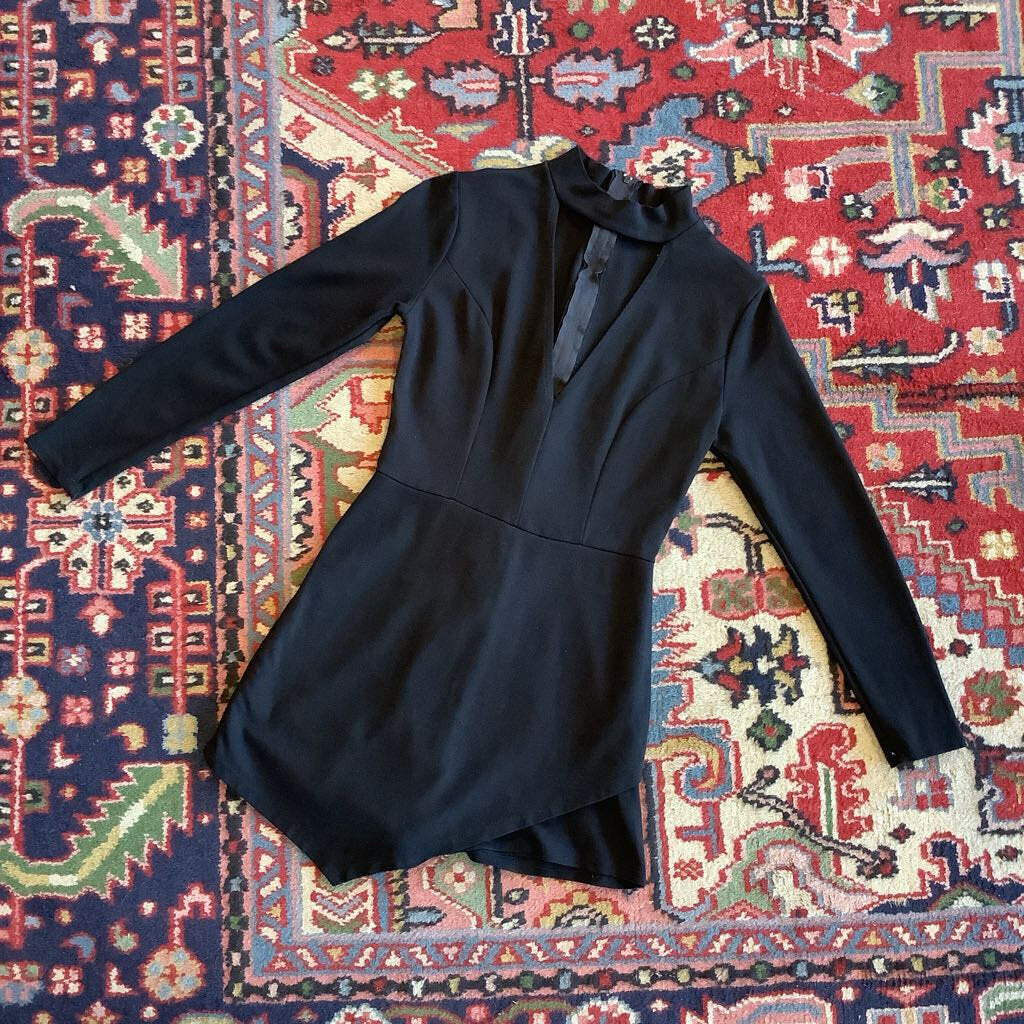 90s L/S Skorts Dress W 24" Sleeve 19" B 30"