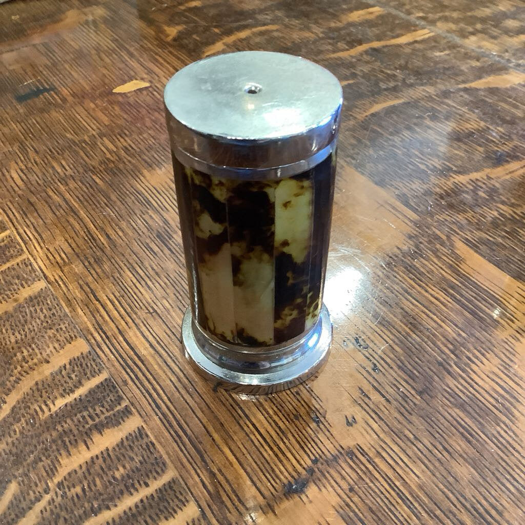 Wentworth Ralph Lauren tortoise shell salt and pepper with silver detail