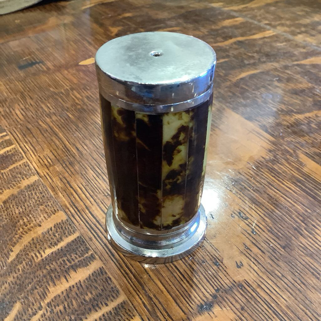 Wentworth Ralph Lauren tortoise shell salt and pepper with silver detail