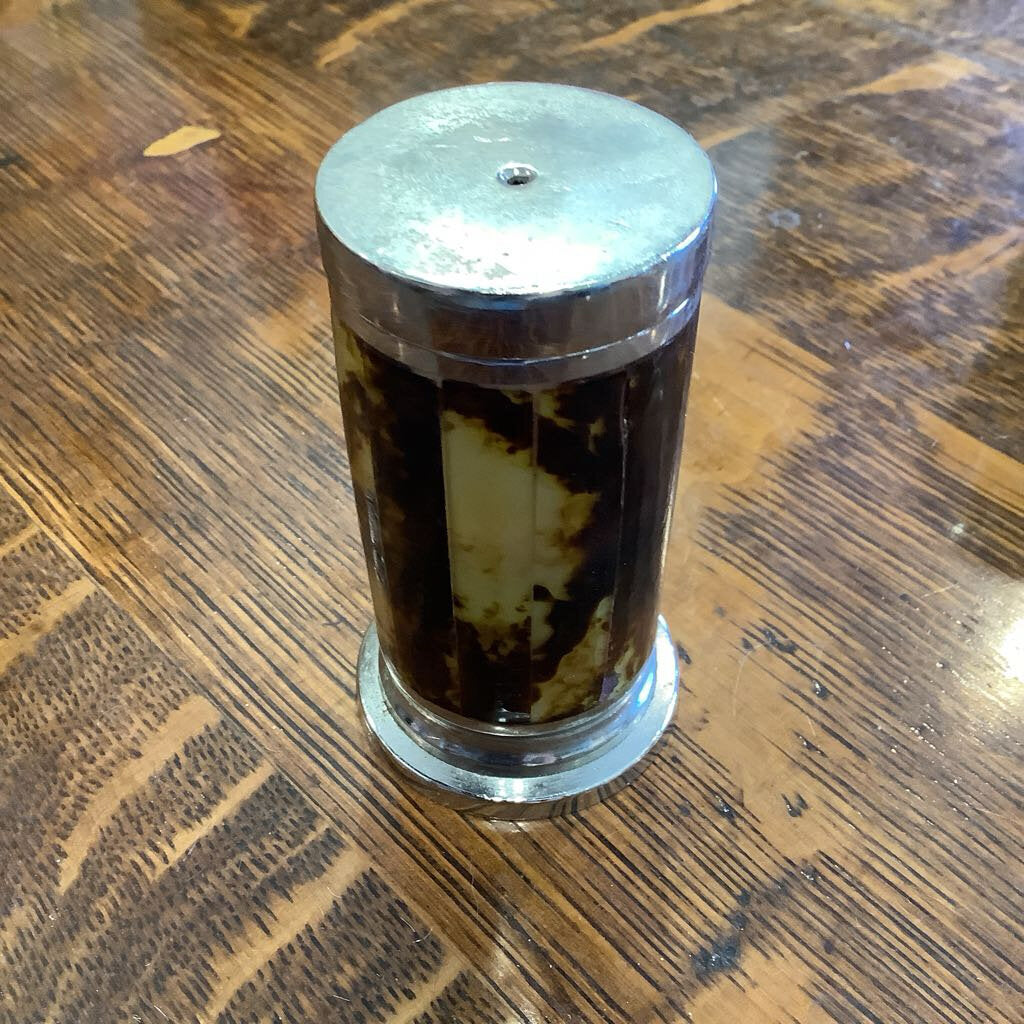 Wentworth Ralph Lauren tortoise shell salt and pepper with silver detail