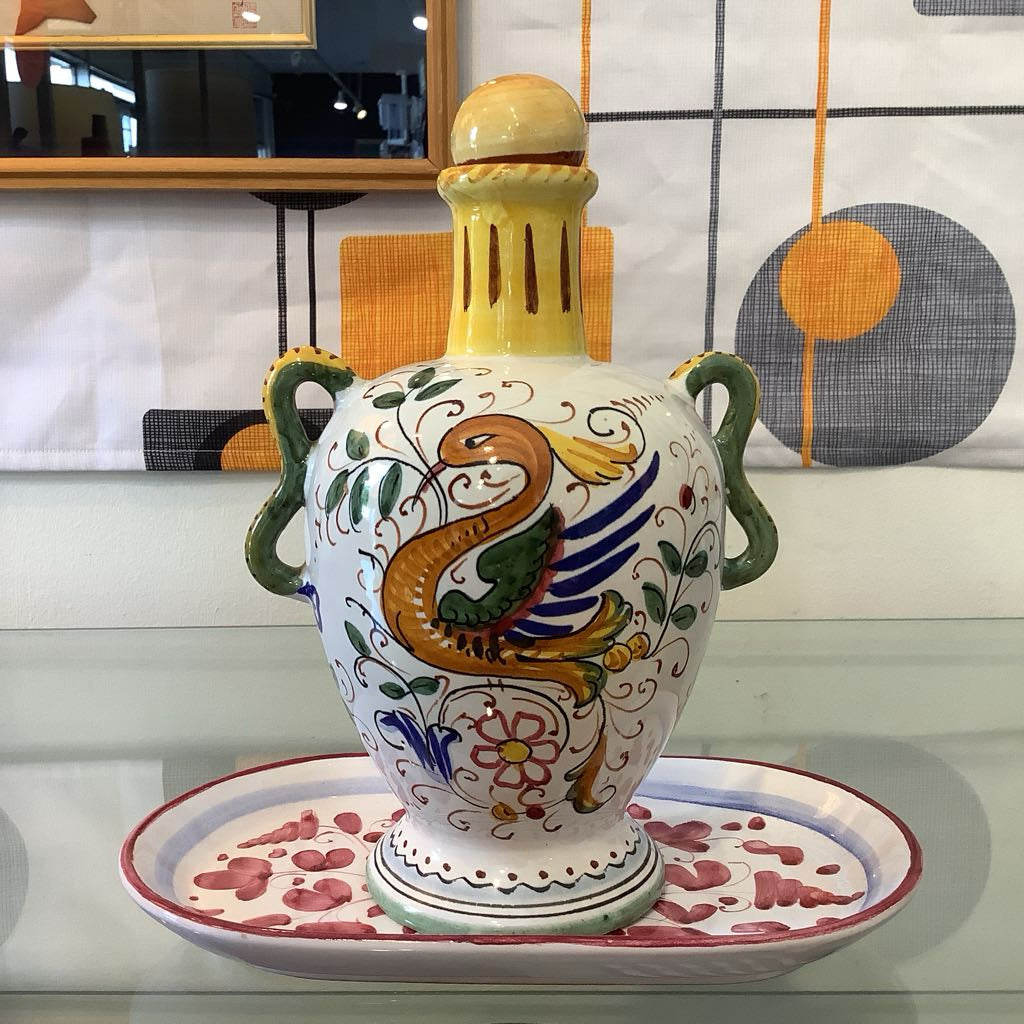 Vintage Olive Oil Decanter with Stopper - ITALY