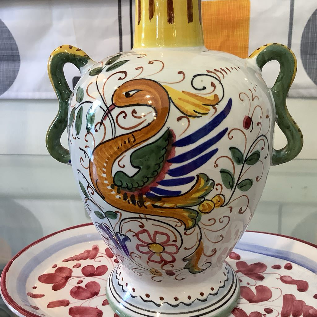 VTG Olive Oil Decanter with Stopper - 2pcs ITALY - AS IS