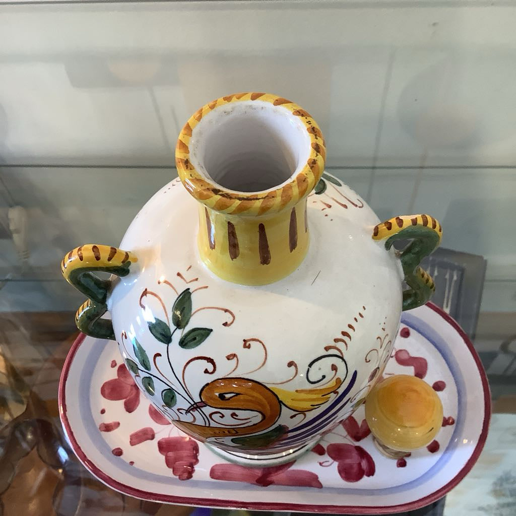 Vintage Olive Oil Decanter with Stopper - ITALY