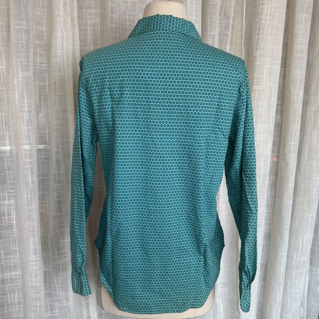 Vintage Magestic Button Down w/ Atomic Print