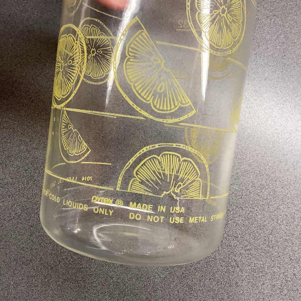 Vintage Lemonade Pyrex Jug