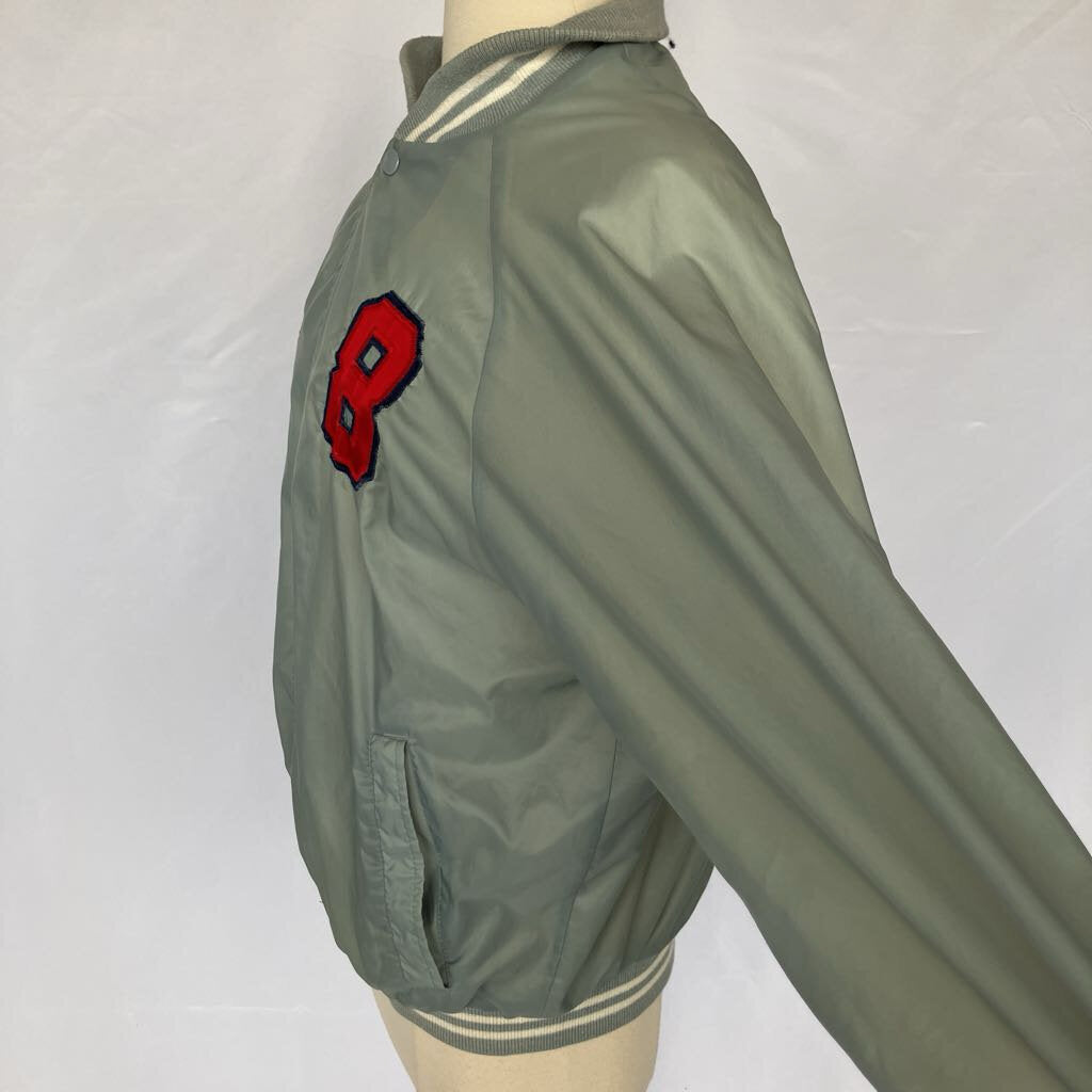 Vintage Woody Gray Nylon Baseball Jacket