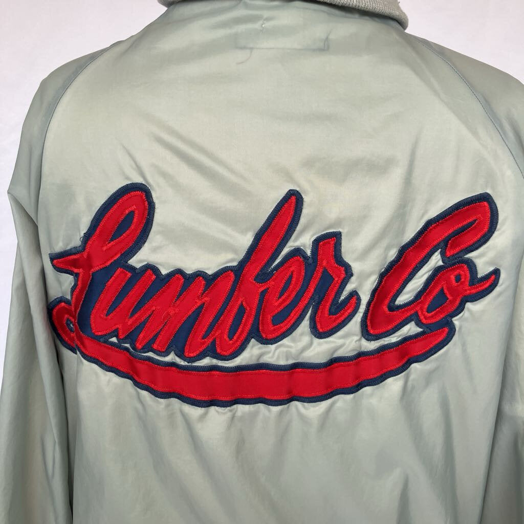 Vintage Woody Gray Nylon Baseball Jacket