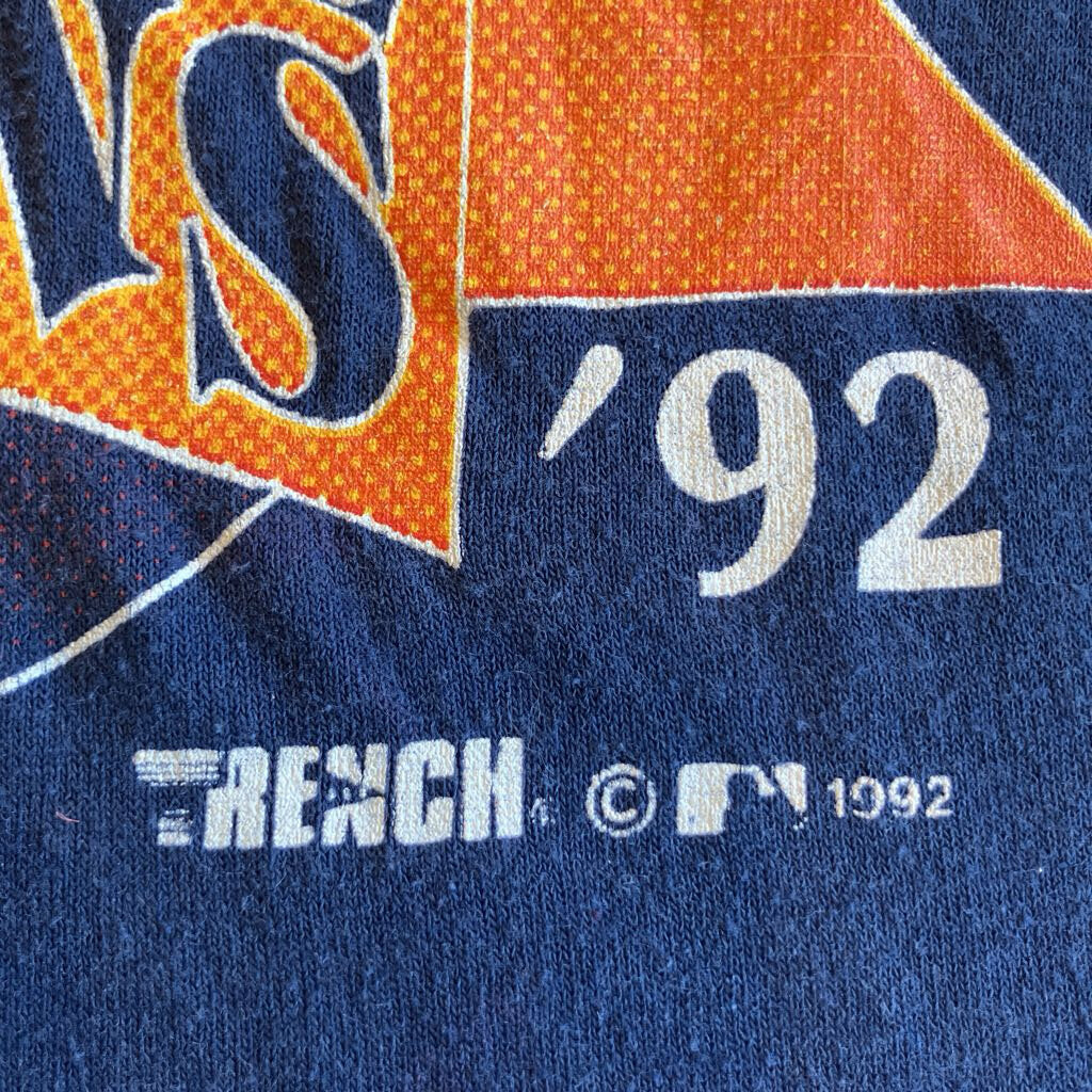 Vintage Atlanta Braves National League Champions 91' - 92' Single Stitch T-Shirt