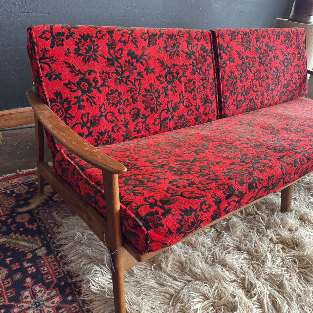 Mid Century 1960s Walnut Sofa/Daybed by Bahama House