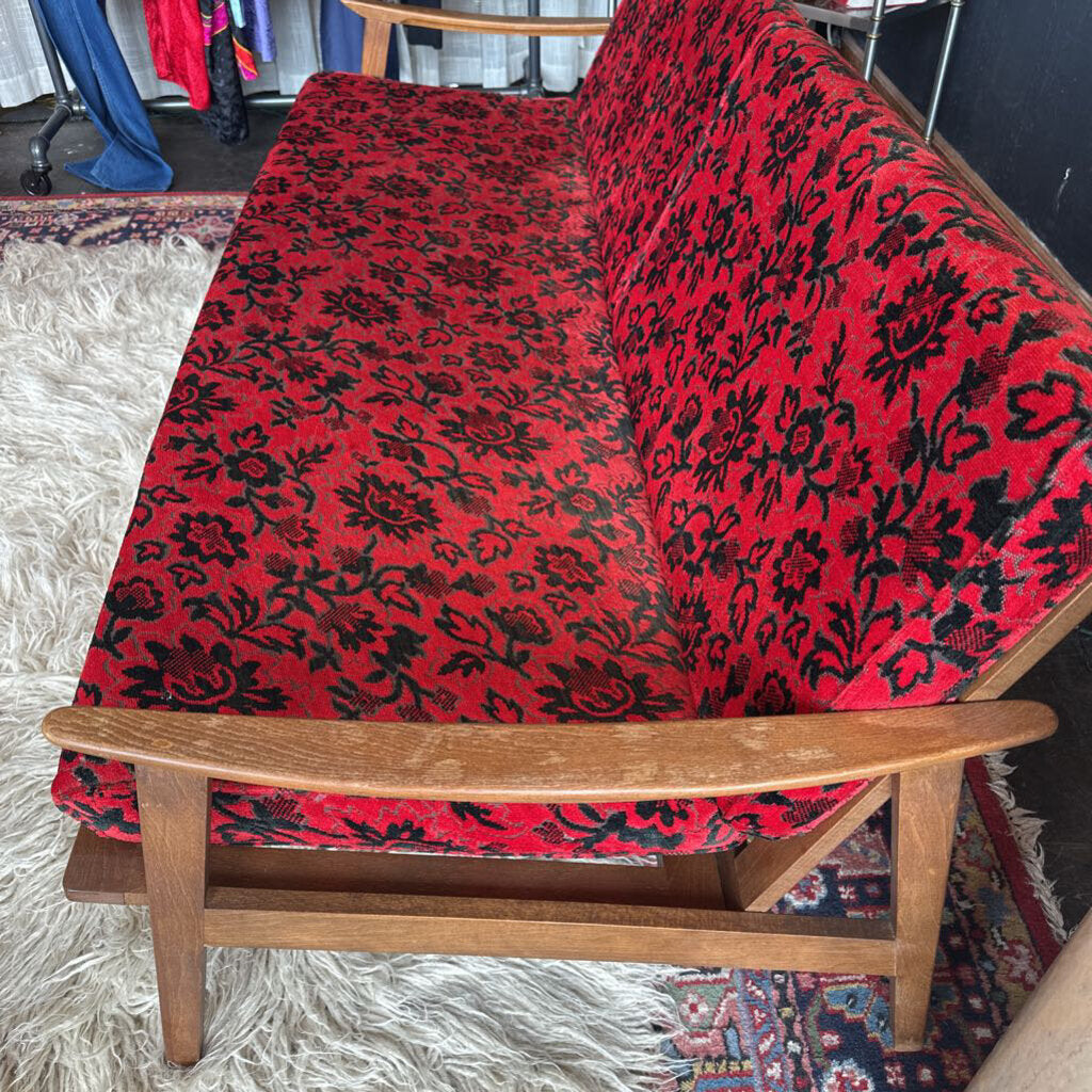 Mid Century 1960s Walnut Sofa/Daybed by Bahama House
