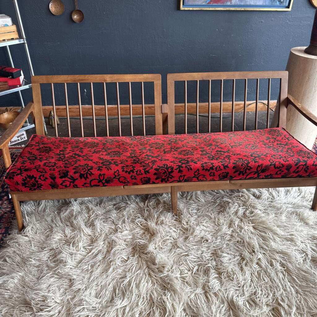 Mid Century 1960s Walnut Sofa/Daybed by Bahama House