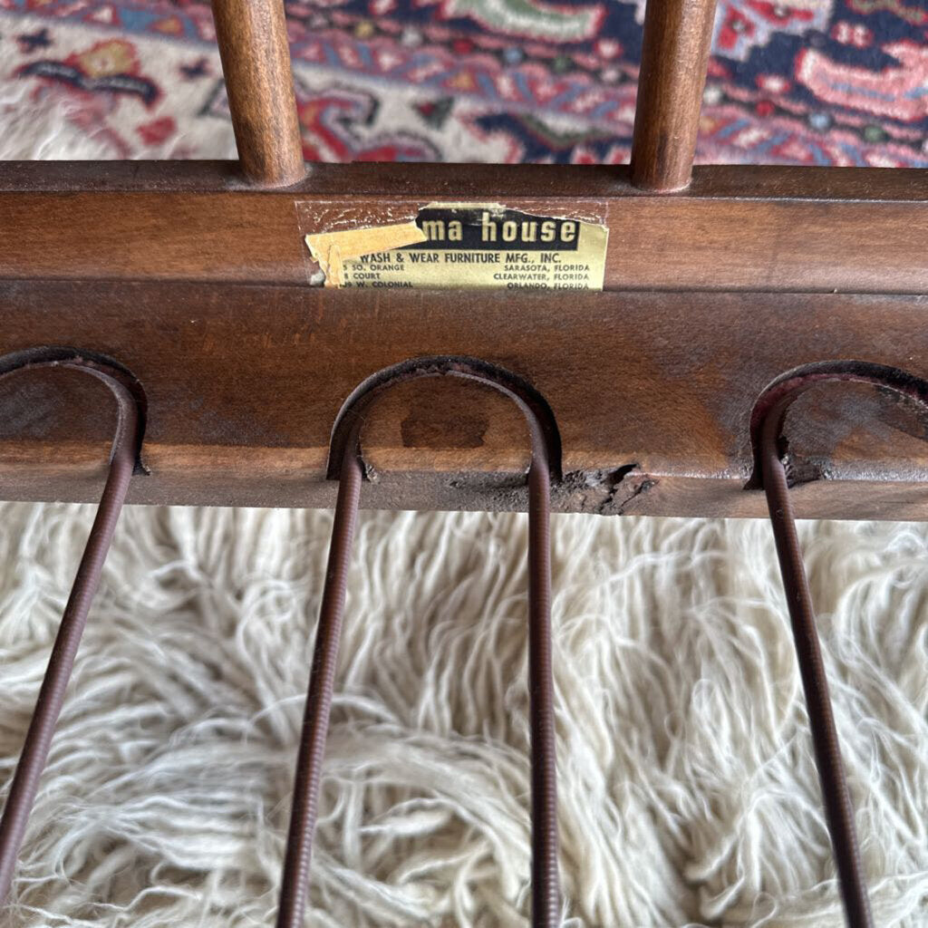 Mid Century 1960s Bahama House Walnut Lounge Chair