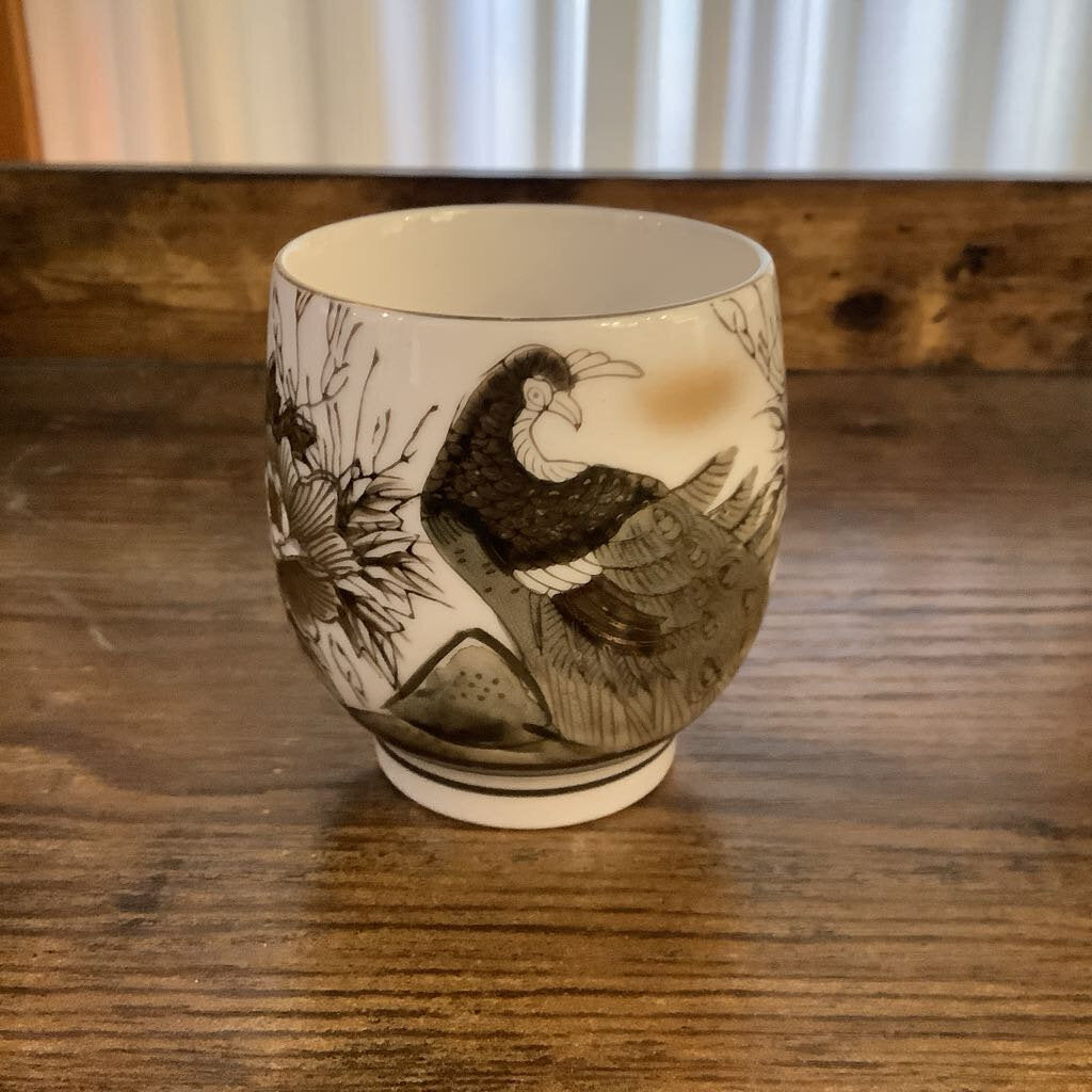 Peacock floral Tea set