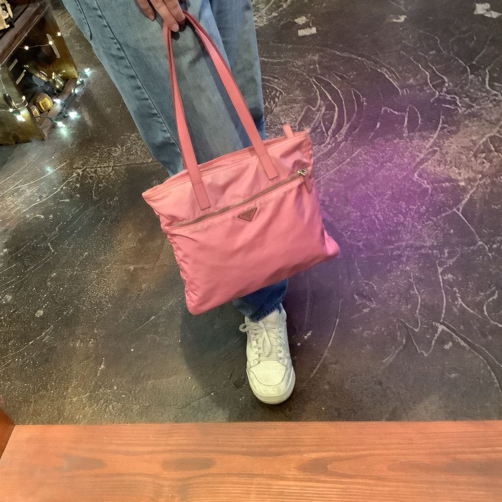 Authentic Vintage Pink PRADA Zip Tote