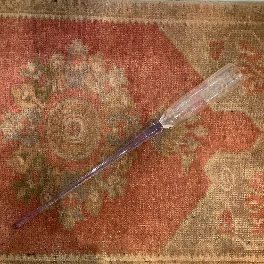 Vtg Handblown Champagne Flutes Set of 8 w/ Vase