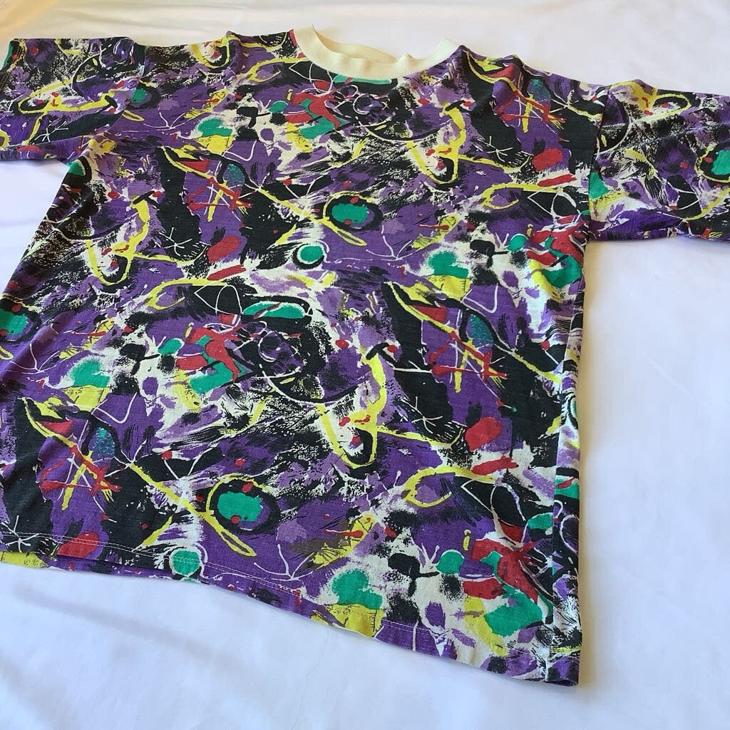 1980s Abstract AOP T-shirt