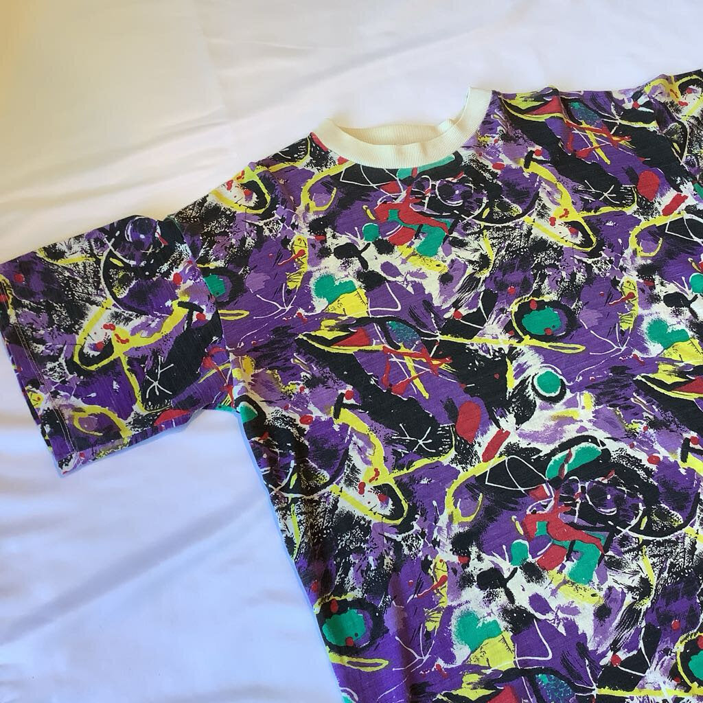 1980s Abstract AOP T-shirt