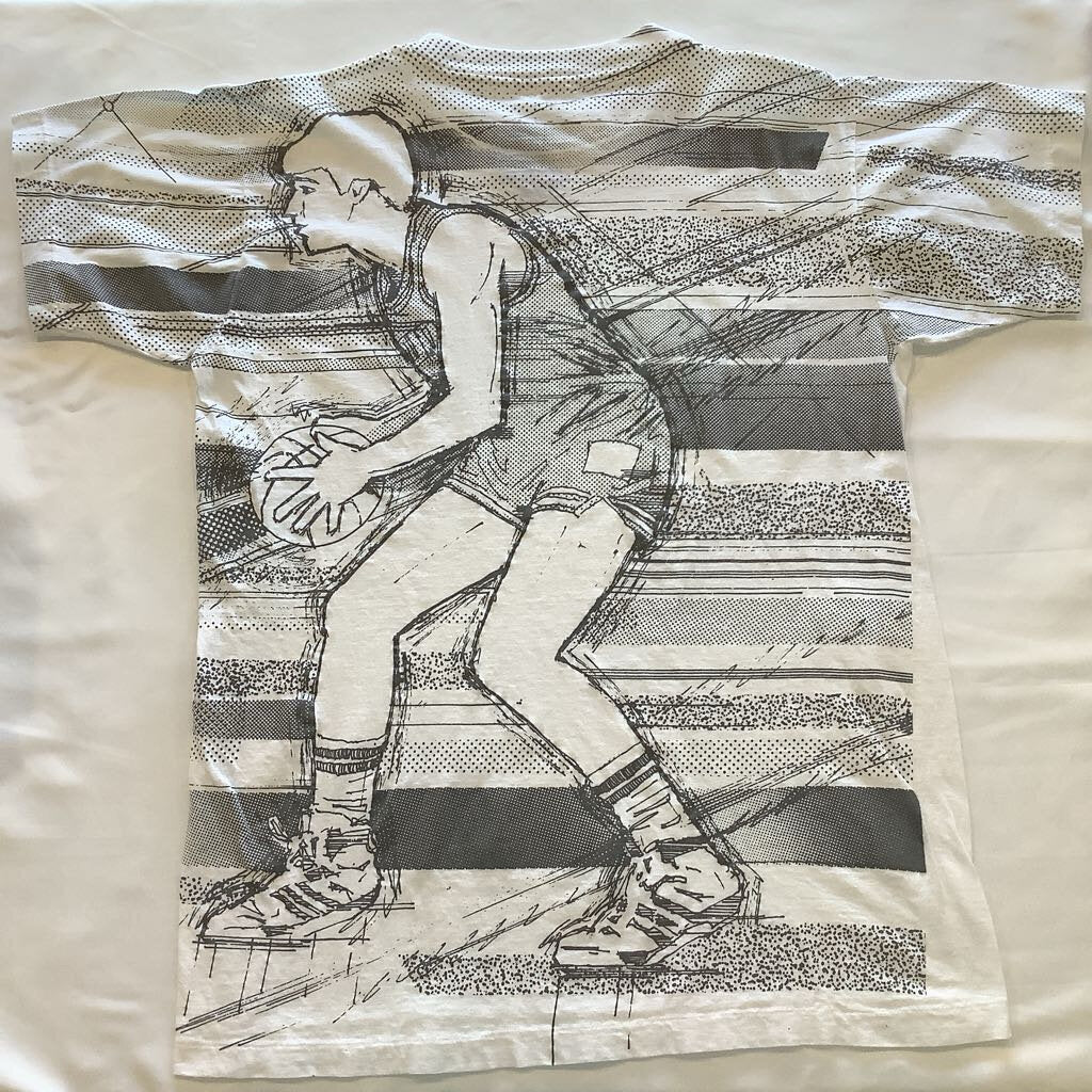 1990s Basketball AOP T-shirt