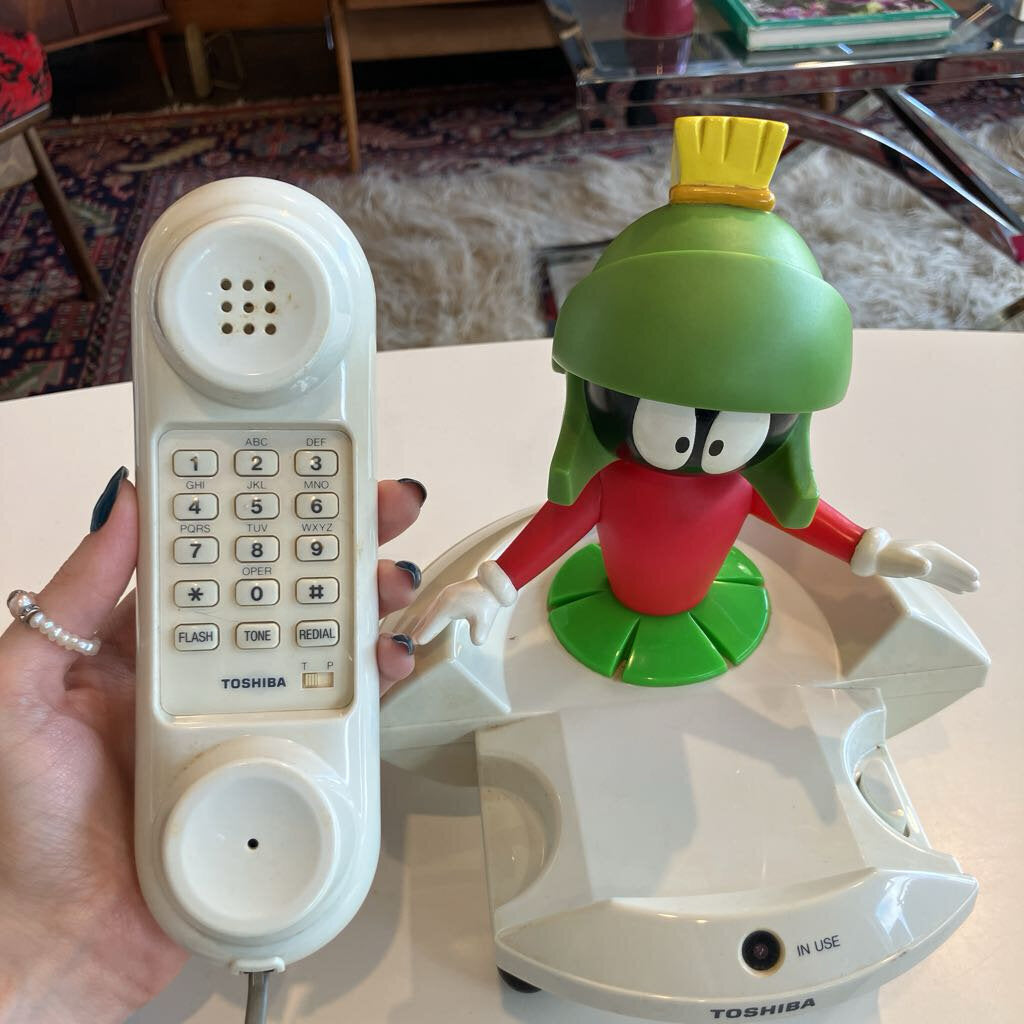 Vintage Marvin the Martian Corded Phone