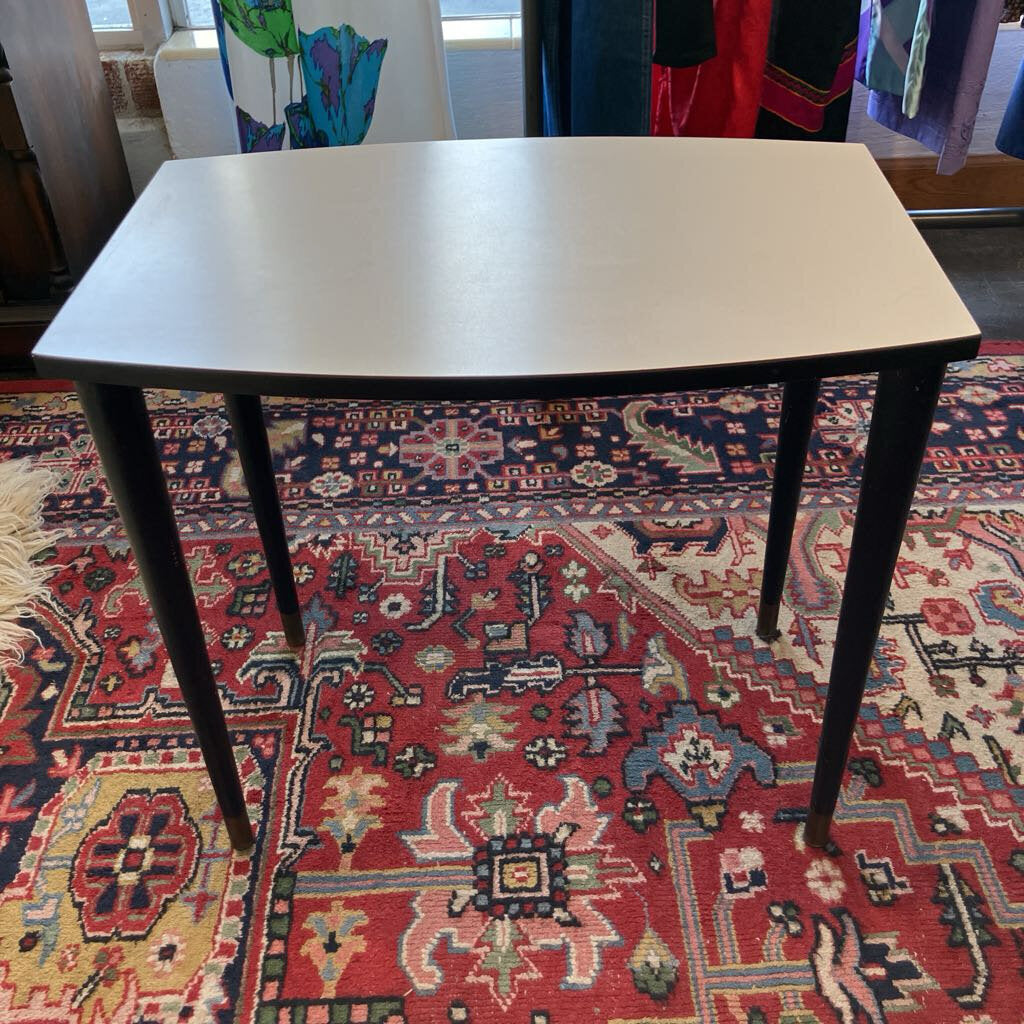 Mid Century White & Black Stacking Tables