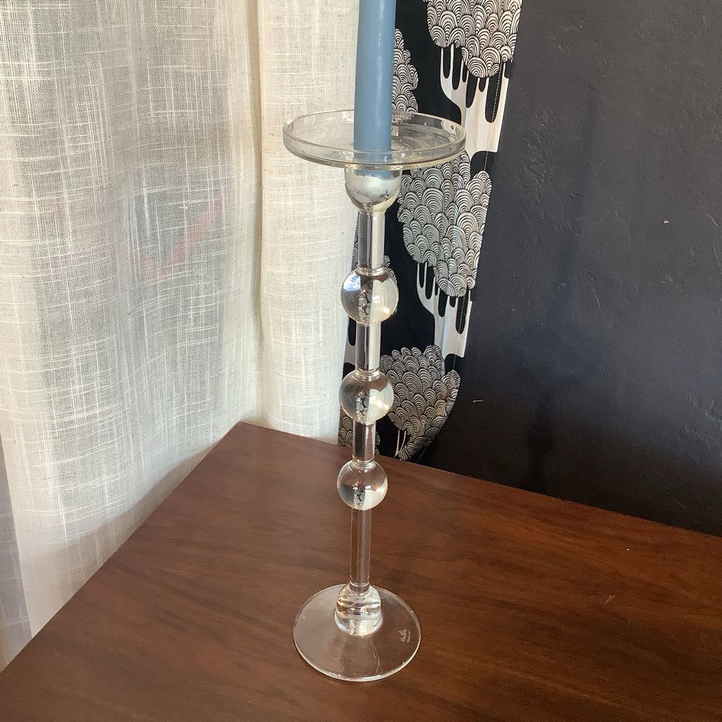 Rosenthal Studio Line Tall Glass Candle Holders, Set of 3