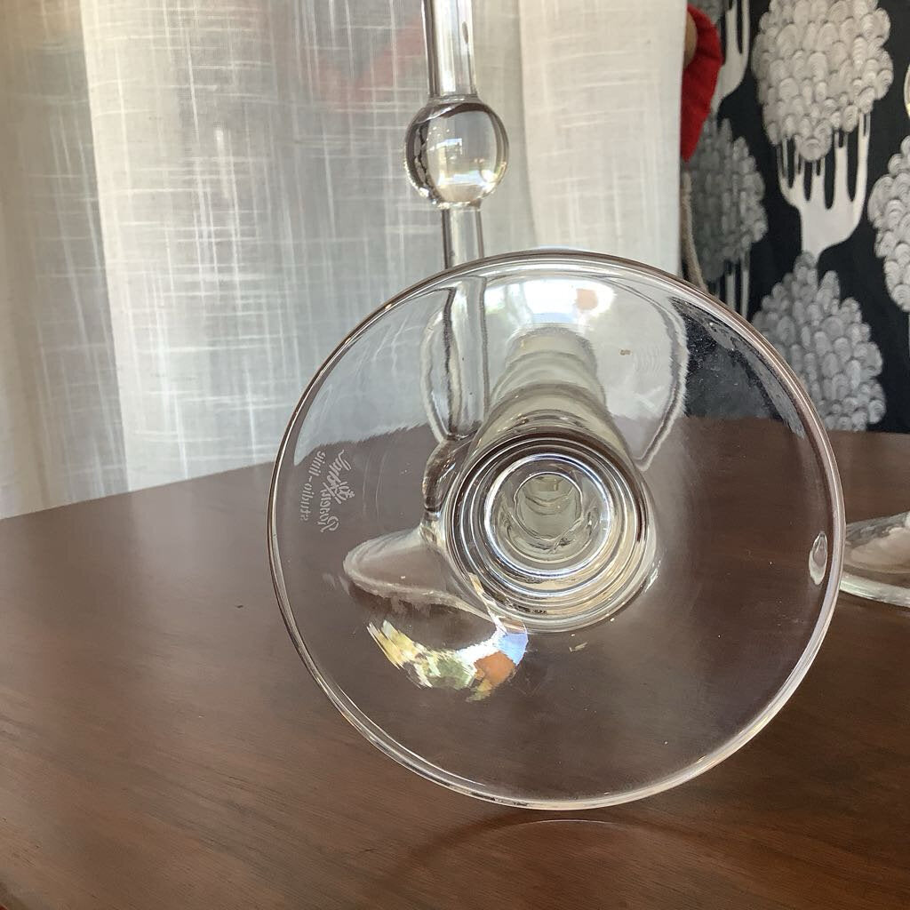 Rosenthal Studio Line Tall Glass Candle Holders, Set of 3