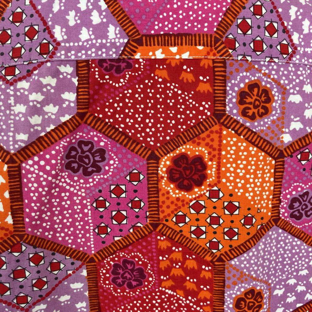 1970s Pink and Orange Button Up by Countess Mara for Jordan Marsh