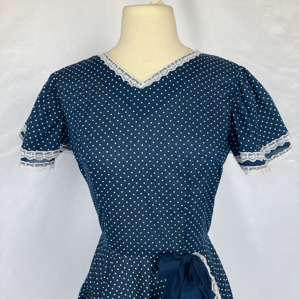 1980s Polka Dot Square Dance Dress